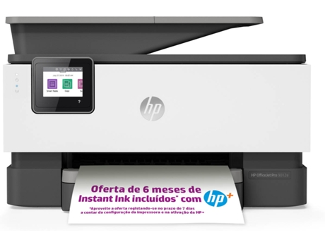 Impressora HP Officejet Pro 9012E (Jato de Tinta - Wi-Fi - Instant Ink)