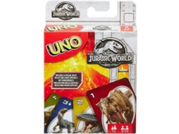 Jogo de Cartas de Cartas UNO Jurassic World  (Idade Mínima Recomendada:7 Anos)
