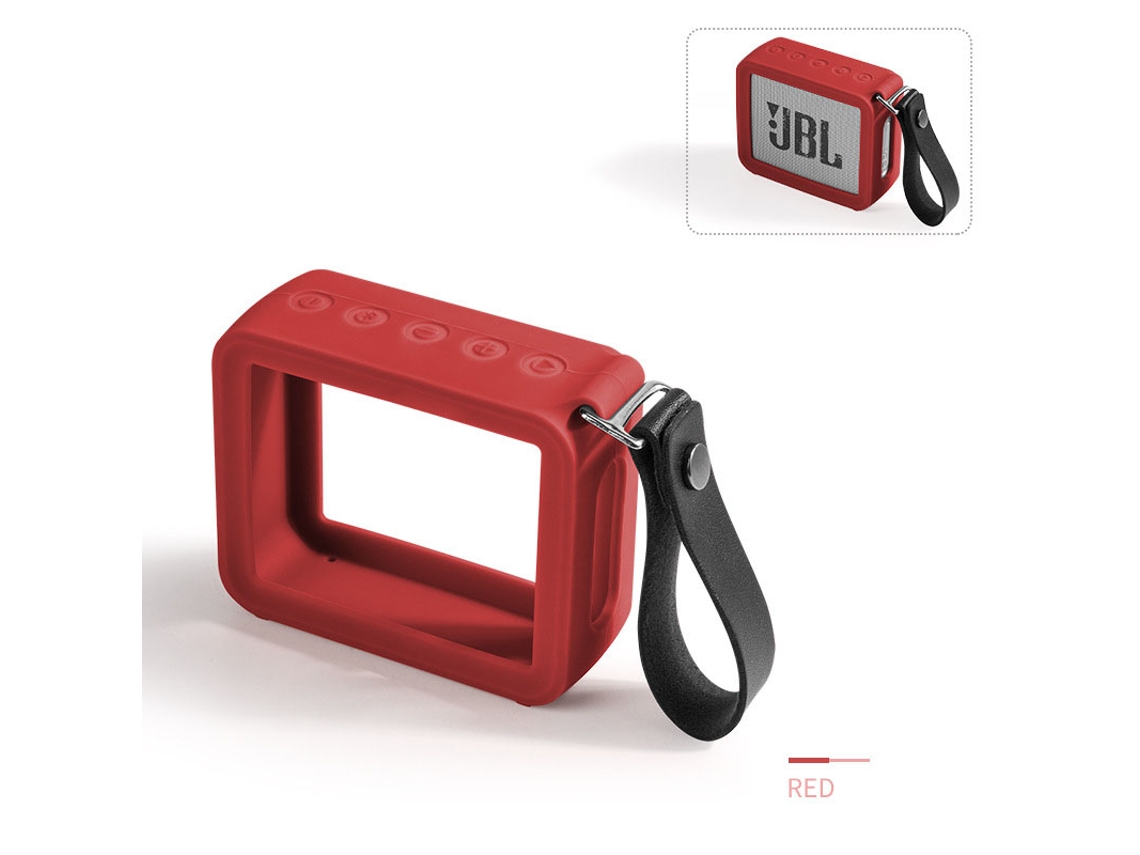 Capa Protetora De Silicone Com Alça De Mão Para Jbl Go2 Brilvibera