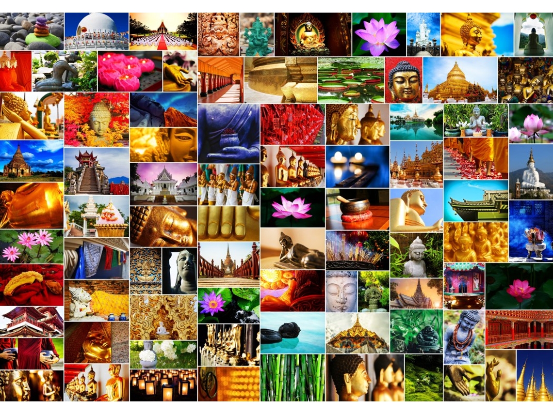 Quebra Cabeça Grafika Collage Zen 1500 Peças