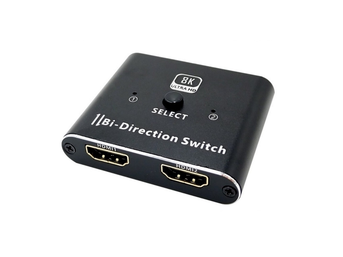 Comutador Hdmi 8k60hz 2 Para 1 E Divisor 4k120hz 48gbps
