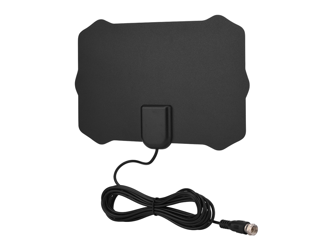 Antena digital HDTV Mali slim amplificada 25dB para sinal de 50 milhas, indoor