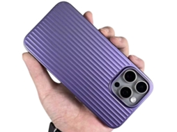 Capa Rigida Ondulada Wave para iPhone 14 pro max VEANXIN Roxo