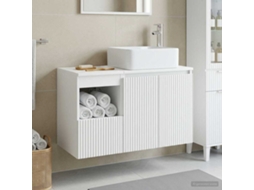 Vidaxl Conjunto De Móveis Para Banheiro 2 Unid. Branco