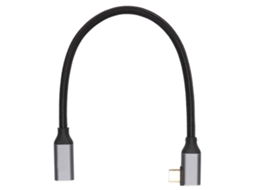 Mali cabo Extensor Usb 3.1 Tipo C Macho para Fêmea 90 Graus 5a 100w Pd 4k 25cm com Chip Inteligente