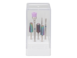 7pcs Brocas De Lixadeira De Unhas Em Aço Inoxidável Para Remoção Rápida, Lixamento E Polimento Para Unhas De Gel Duro