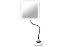 Espelho magnético flexível com luz LED, 5x aumento, ventosa forte, iluminado, para maquiagem, com luz, sem ofuscamento | S/MARCA