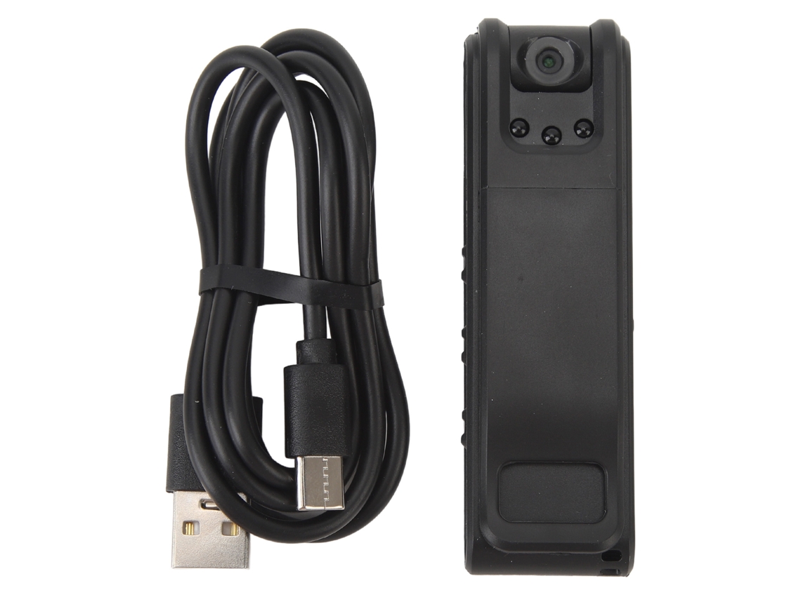 Câmera Corporal Mini 1080p Hd Visão Noturna Gravação Em Loop Clip Magnético Posterior Para Polícia Guarda De Segurança