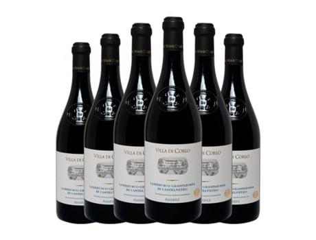 Espumante VILLA DI CORLO Tappo R Amabile Frizzante Lambrusco Grasparossa Brut Emilia Romagna (0.75 L - 6 Unidades)
