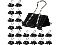 Clips de papel grandes, design multifuncional e fácil remoção, 36 unidades em branco para mesa e escola.