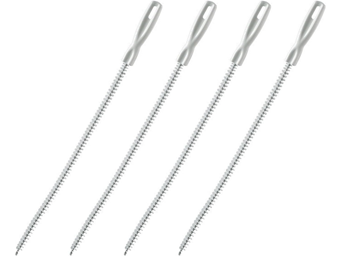 Conjunto De 4 Escovas Flexíveis Para Limpeza Canos, Escova Nylon Pias