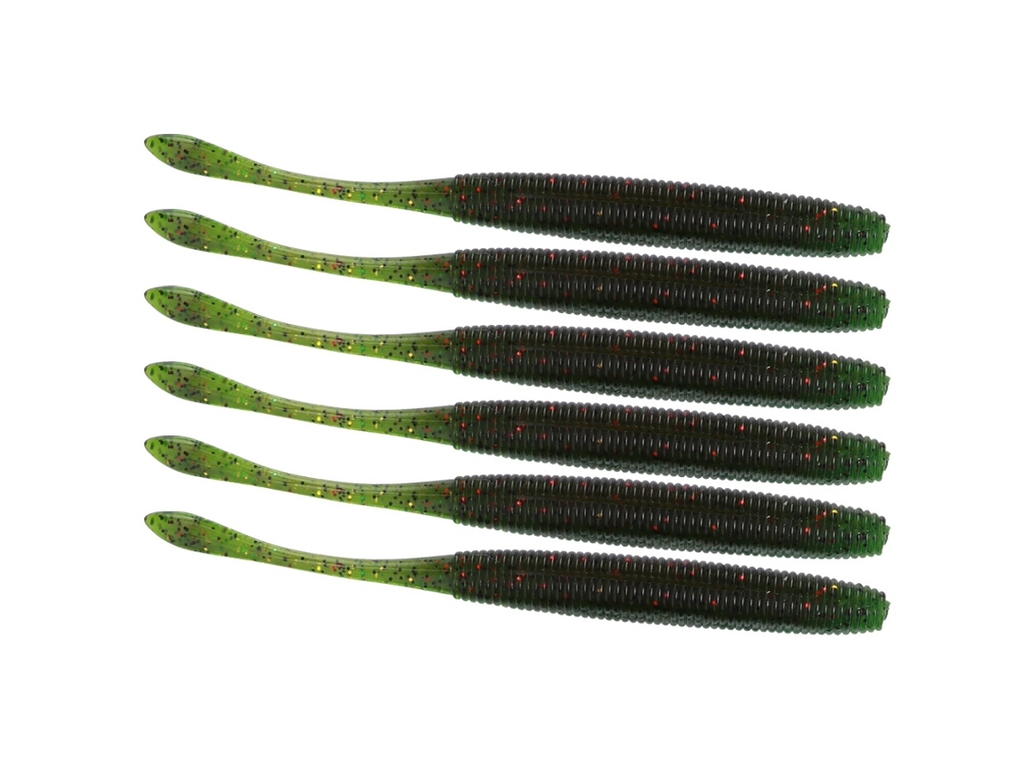 Soft Bait (lure Fishing, Two-tone Design) Wind Blade Straight Tail Maggot Long Tail Soft Maggot 100mm 3.7g Single Tail Maggot 6-pack Lure Bait