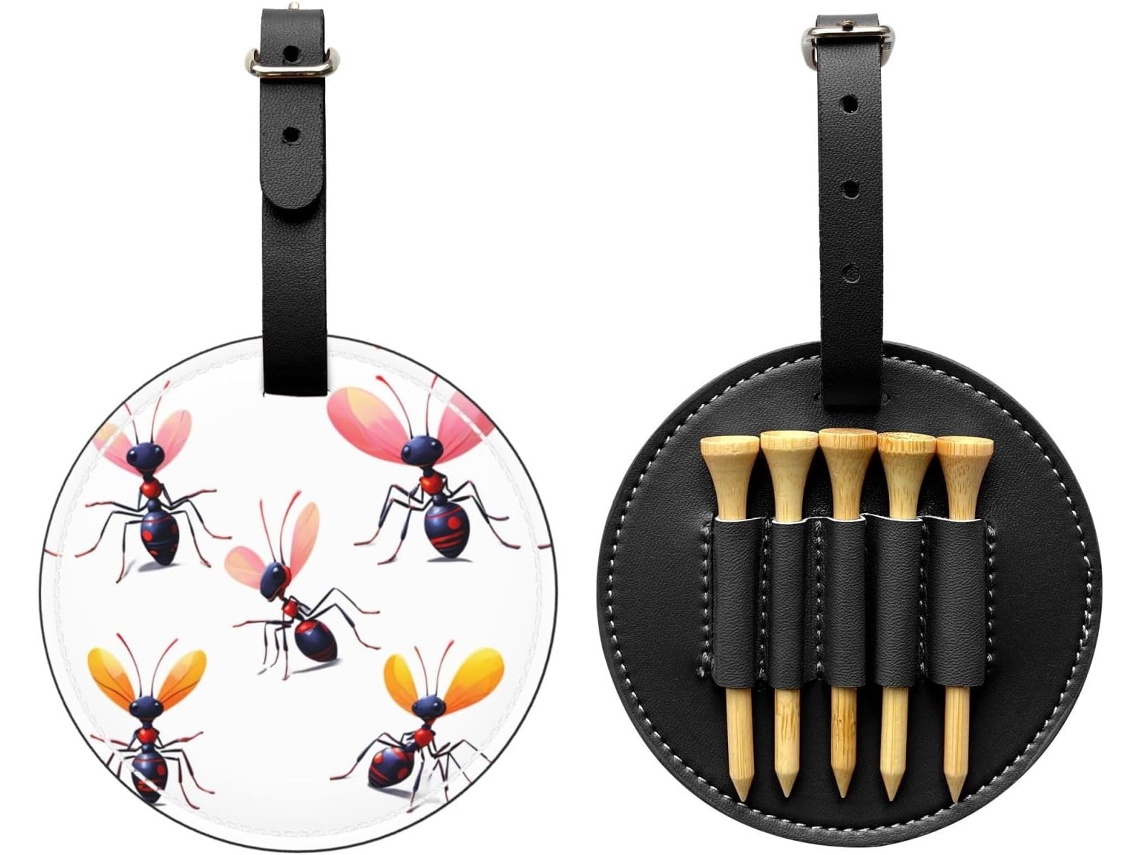 Bolsa com Estampa de Formigas para Tees de Golfe, S/MARCA