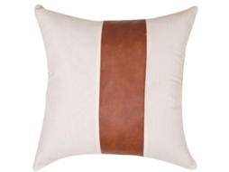 Rebe fundas de Almohadas Decorativas de Granja, 2 Unidades com Listras, Couro Falso, 45x45cm para Sofá e Lar Moderno Boho