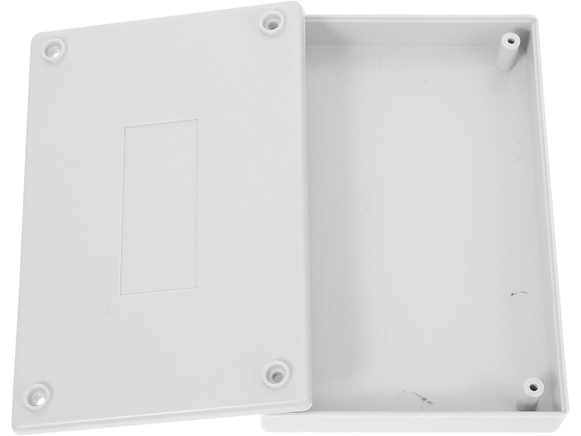 Pequena Caixa Plástica Para Projetos Eletrônicos Com Compartimento Secreto Para Itens.