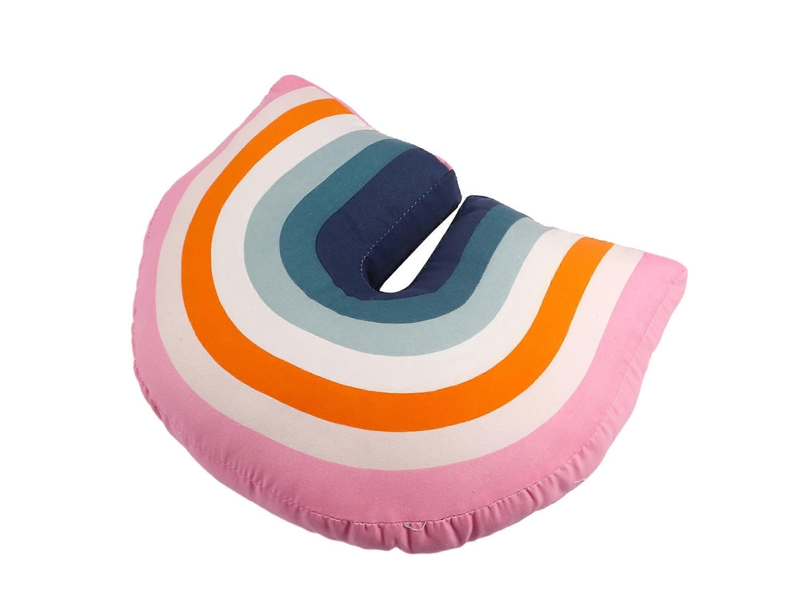 Almofada De Pescoço Em Formato De Arco-íris, Rosa E Multicolor, Para Crianças