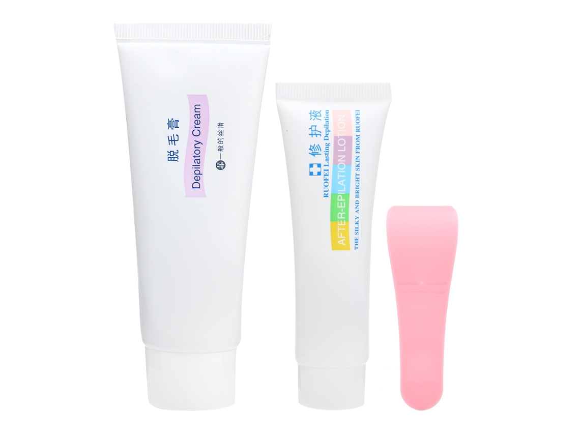 Kit de Depilação Corporal: Creme Depilatório 60g e Loção Reparadora 30g