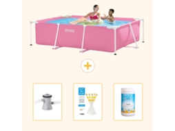 Intex Piscina Com Estrutura Retangular - 220x150x60 Cm - 4-peças Scb73