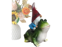 Estátua de Gnomo de Jardim Peculiar, Feita de Resina, com Design Sem Rosto, Decoração para Paisagismo para Jardim, CHABERLU