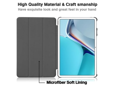 Capa Tripla de Couro Ecológico ILIKE para Samsung Galaxy Tab a 10 1'' T510 / T515 2019 Roxa