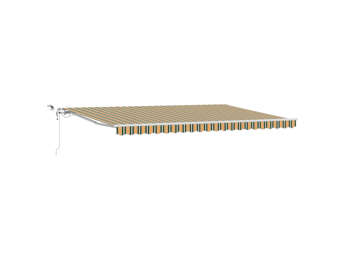 Conjunto 1 Tecido De Toldos Vidaxl Verde Poliéster (500 × 300 Cm)