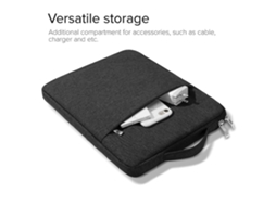 Lurelia Capa Para Macbook 14-15,6 Polegadas, Resistente À Água, Antichoque, Em Tecido Oxford, Cinza Claro