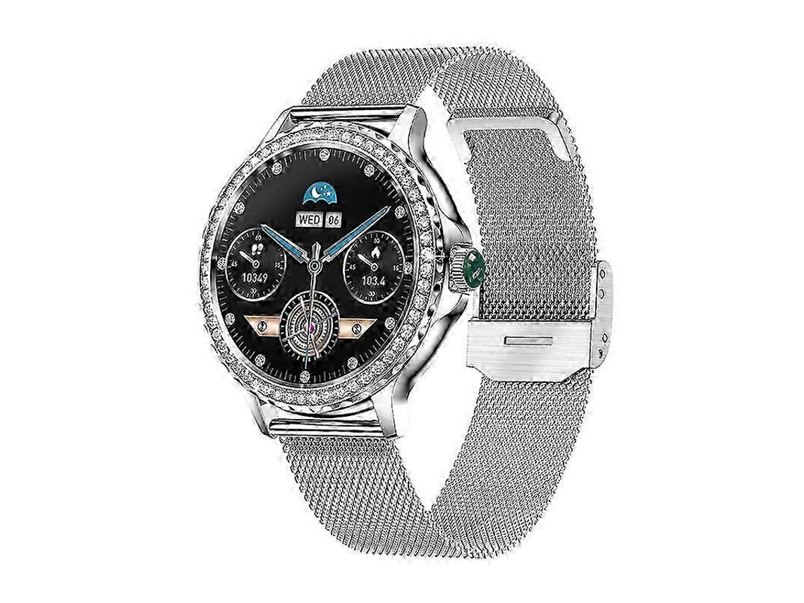 Relógio inteligente feminino Nx19 com Bluetooth, chamada, pressão arterial, oxigênio no sangue, 100 m, à prova d'água, esportivo, diamante, smartwatch Ly Ebike