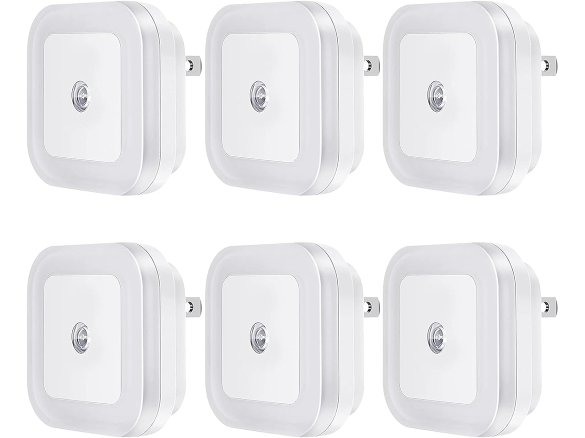 Luzes Noturnas De Led Com Sensor De Movimento, Ideais Para Corredores, Escadas, Quartos E Berçários. Luz Branca Diurna, Conjunto Com 6 Unidades