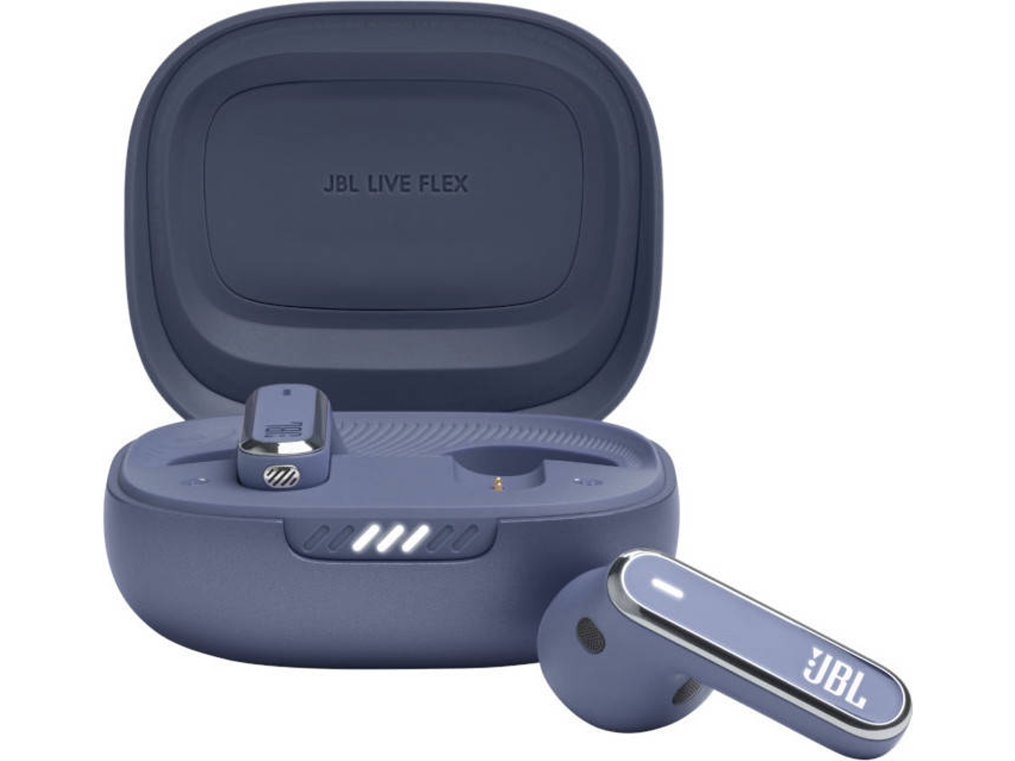 Auriculares Bluetooth True Wireless JBL Live Flex (In Ear - Microfone - Azul)