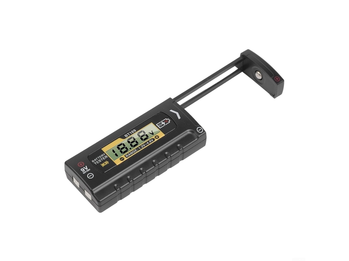 Testador De Pilhas Digital Com Visor Para Pilhas Aa E Aaa