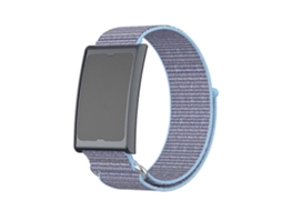 Pulseira De Relógio Com Fecho De Velcro Em Nylon, Duas Seções E Anel De Metal Para Amazfit Helio.