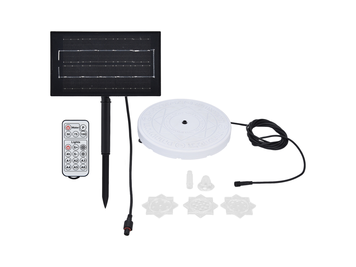 Rebe-lâmpada De Fonte Solar Led Rgb Submersível Ip66 Impermeável Para Jardim Piscina Exterior