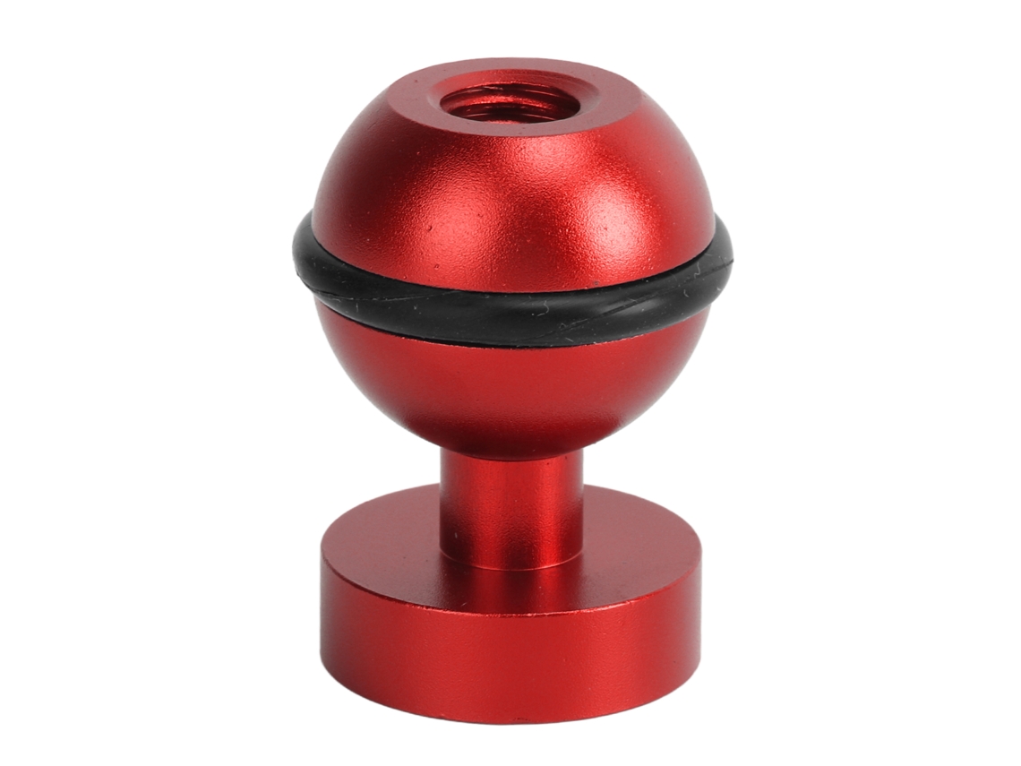 Diving Light Ball Head Aluminium Alloy Hard Coating Anodizing Small Lightweight Durable Diving Flashlight Ball Headred LAXISCREED