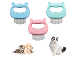Pentes De Massagem Para Gatos, 3 Cores, Pente Suave Com 21 Dentes, Para Remover Emaranhados E Pelos De Animais De Estimação