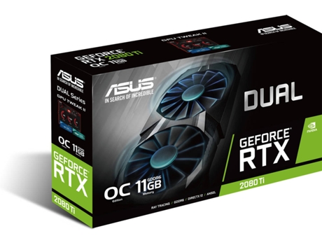 Placa Gráfica ASUS Dual GeForce RTX 2080Ti OC (NVIDIA - 11 GB DDR6) — NVIDIA | RTX 2080Ti OC | 11 GB