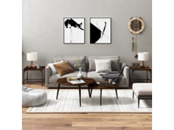 Vidaxl Mesas De Apoio 2 Pcs 40x40x40 Cm Deriv. Madeira Carvalho Fumado