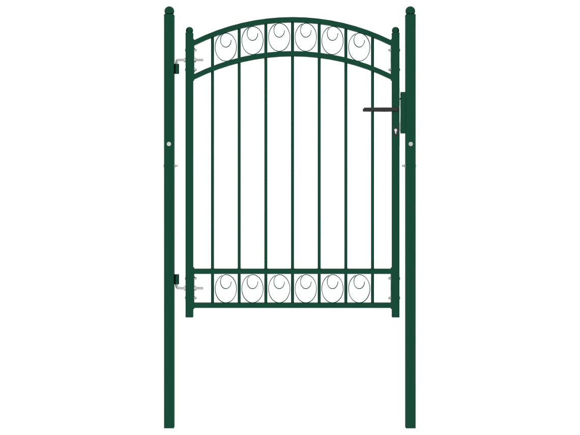 Fence Gate, Fence Gates Vidaxl Verde Aço (104 X 98.5 Cm)