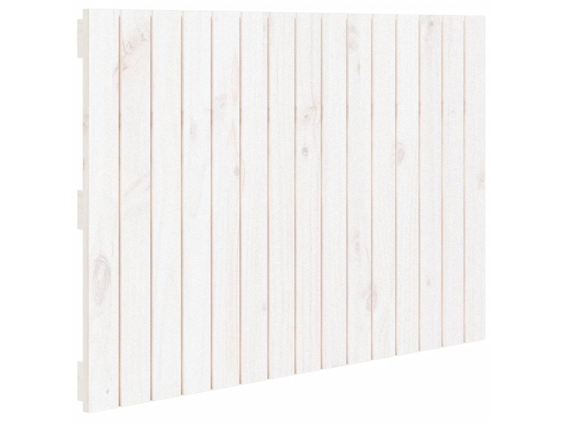 Cabeceira de Parede Madeira de Pinho Maciça Branco MAISON EXCLUSIVE (95,5x60 cm)