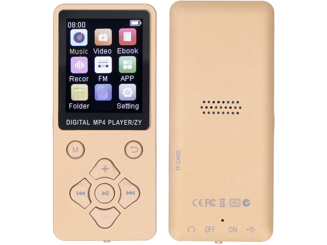 Reprodutor de MP3/MP4, Bluetooth 5.0, 64 GB, Caixa de Som Portátil, Controle de Volume, HiFi, Completo
