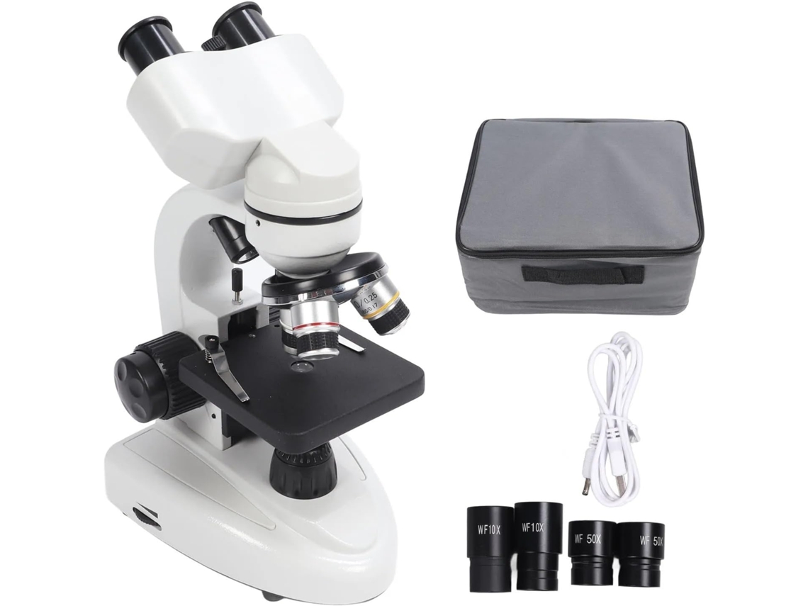 Kit de Microscópio Binocular 40x 2000x, Rotação de 360°, Imagem Nítida, Alta Resolução. SFUSHOS