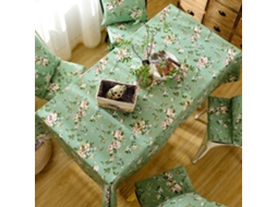 Toalha De Mesa De Algodão Com Estampa Floral E Design Moderno, Lavável Em Casa