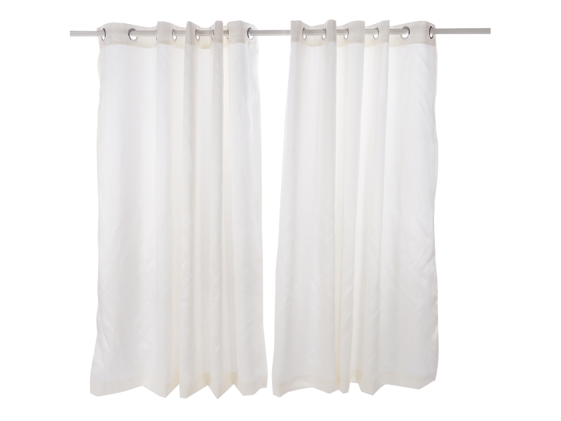 Cortinas Fio Slub (tamanho 66'' x 72'', totalmente forradas)