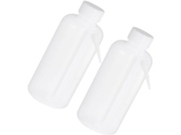 Conjunto De 2 Frascos De Laboratório Flexíveis De Plástico De 500 Ml Com Bico Dosador.