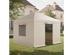 Cobertura Para Gazebo De Inverno 3,09 X 3,69 M Resistente Às Intempéries Vevor