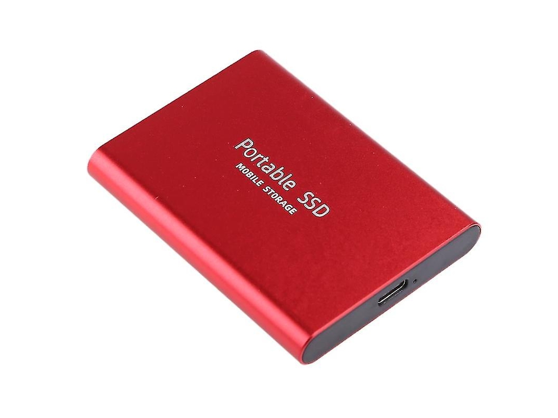 Ssd Portátil Type C Vermelho 1tb 2tb 4tb Memória Flash Externa Fino