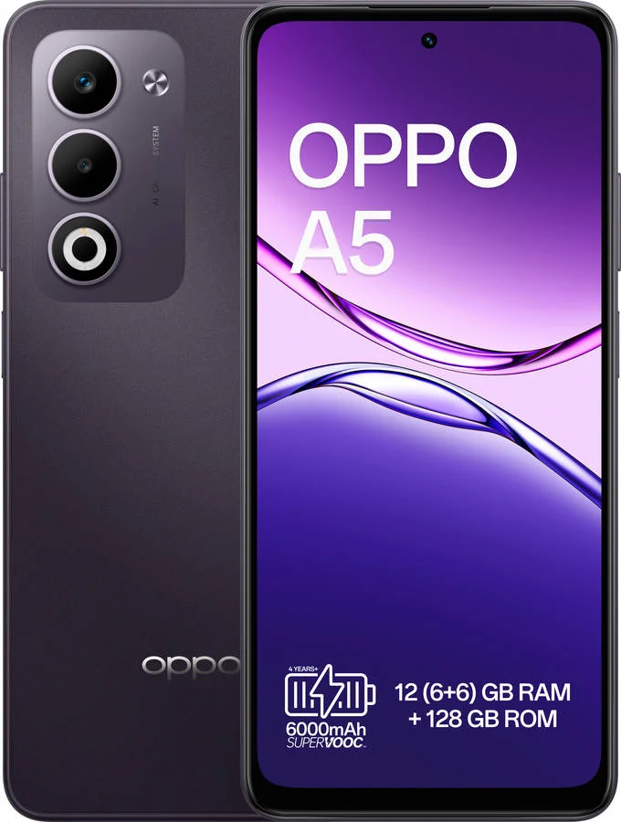 Smartphone OPPO A5 (6.67'' - 6 GB - 128 GB - Preto Nébula)