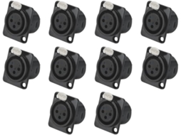 Soquete de Solda para Adaptador de Plugue Xlr Macho Balanceado de 3 Pinos SFUSHOS