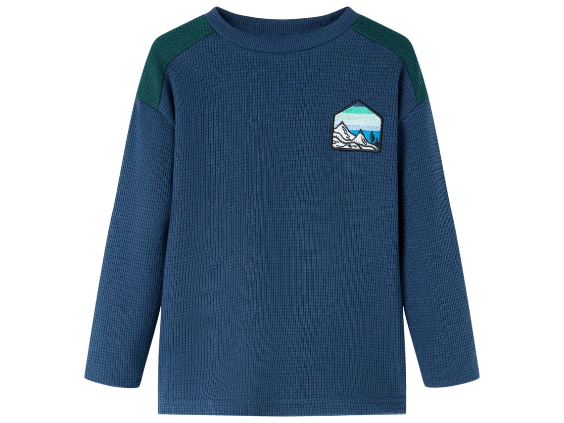Camisola De Malha Para Criança Azul-marinho 140