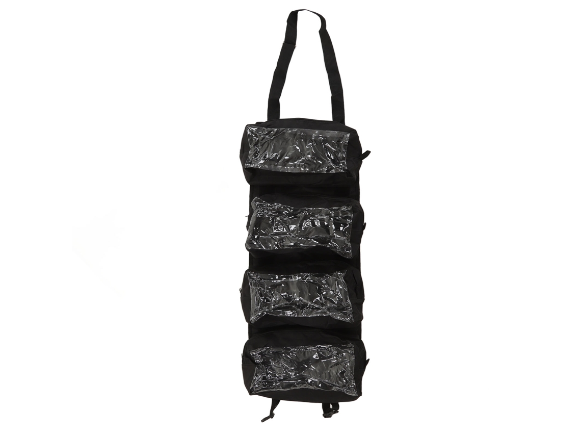 Bolsa para ferramentas Oxford 600d enrolável com compartimento removível Preta.