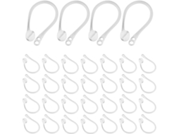 20 Pares De Ganchos Auriculares Transparentes Anti Perda, Leves E Antiderrapantes, Compatíveis Com Fones De Ouvido